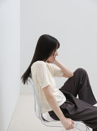 メランジシアーラグランTシャツ