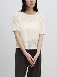 メランジシアーラグランTシャツ