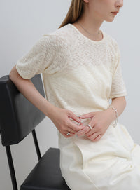 メランジシアーラグランTシャツ