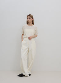 メランジシアーラグランTシャツ