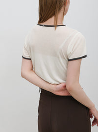 リンガーシアーTシャツ
