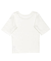 【Et】side-slit ribbed T-shirt