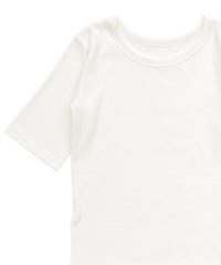 【Et】side-slit ribbed T-shirt