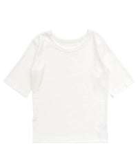 【Et】side-slit ribbed T-shirt