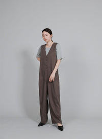 【Et】side-slit ribbed T-shirt