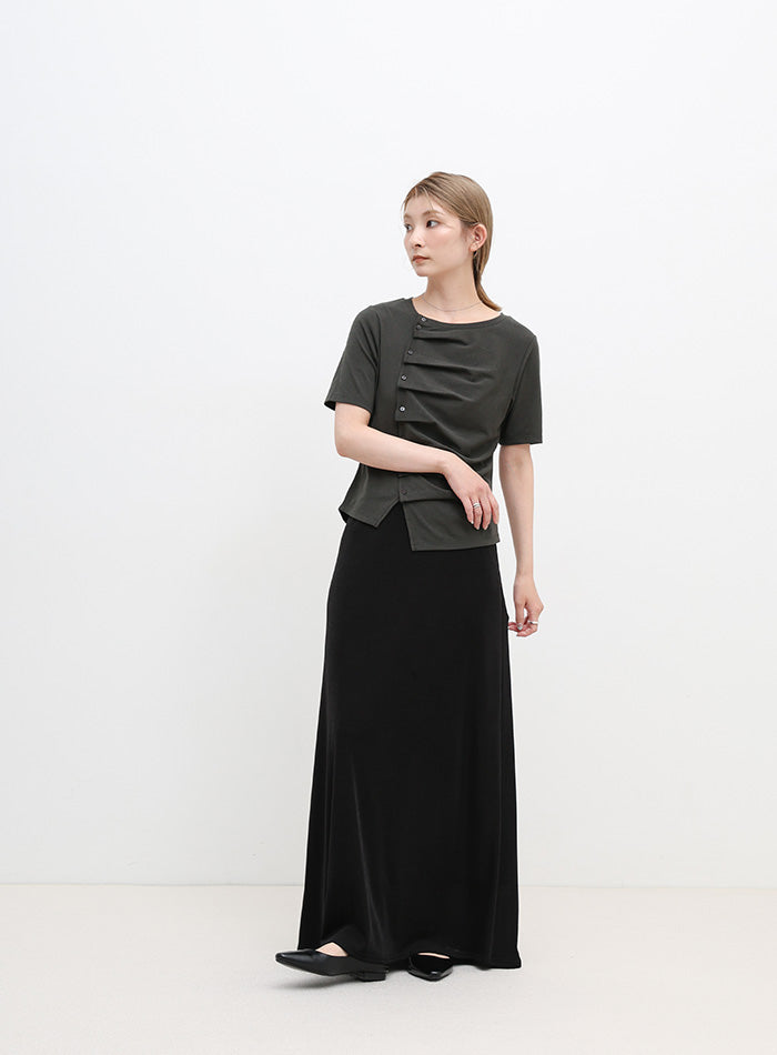 アシメボタンデザイントップス – SELECT MOCA