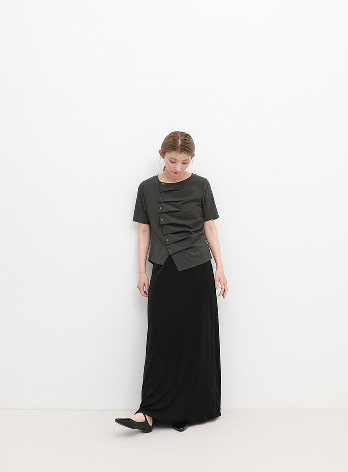 アシメボタンデザイントップス – SELECT MOCA