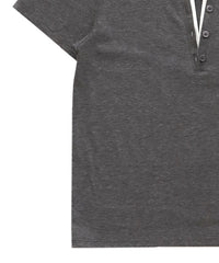 レイヤードライクヘンリーネックＴシャツ
