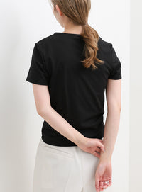 レイヤードライクヘンリーネックＴシャツ