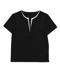 レイヤードライクヘンリーネックＴシャツ