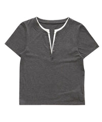 レイヤードライクヘンリーネックＴシャツ