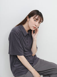 ベーシックパイルポロTシャツ