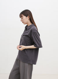 ベーシックパイルポロTシャツ