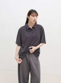 ベーシックパイルポロTシャツ