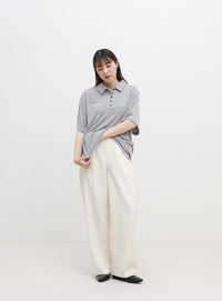 ベーシックパイルポロTシャツ