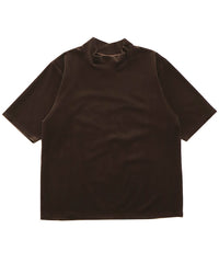 プチハイネックライトベロアTシャツ