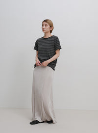 パイルボーダーTシャツ