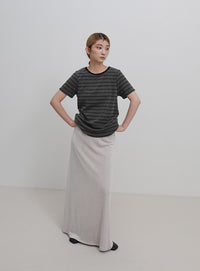 パイルボーダーTシャツ