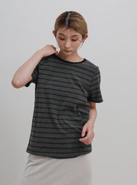 パイルボーダーTシャツ