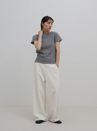 ベーシックワッフルＴシャツ
