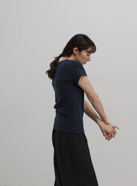 ベーシックワッフルＴシャツ