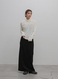 シンプルハイネックロンＴ