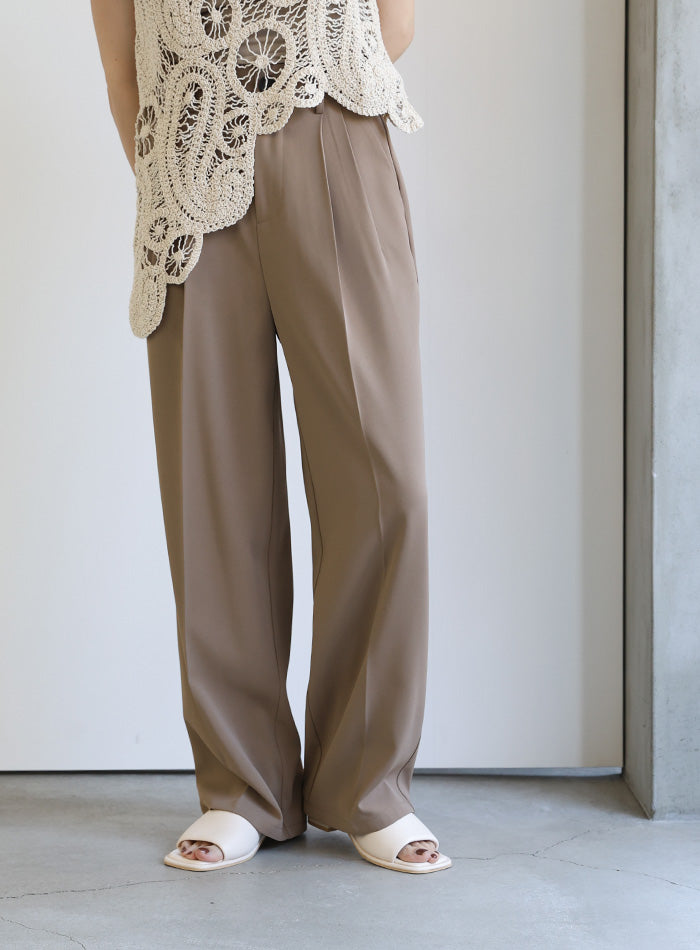 ハイウエストセンタープレススラックス – SELECT MOCA