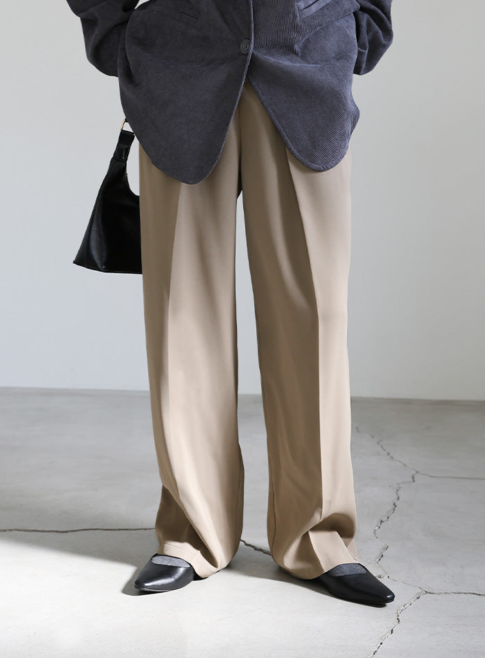 丈長め / ハイウエストセンタープレススラックス – SELECT MOCA