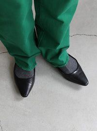 カラーツイルテーパードパンツ