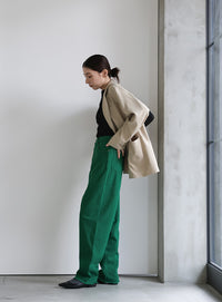 カラーツイルテーパードパンツ