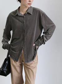 カットベロアシャツ