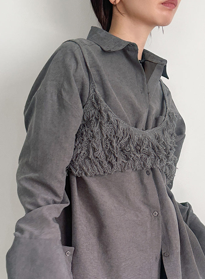 フリンジニットビスチェ【by SON】