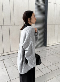 スリーブリンキングVネックカーディガン【by SON】