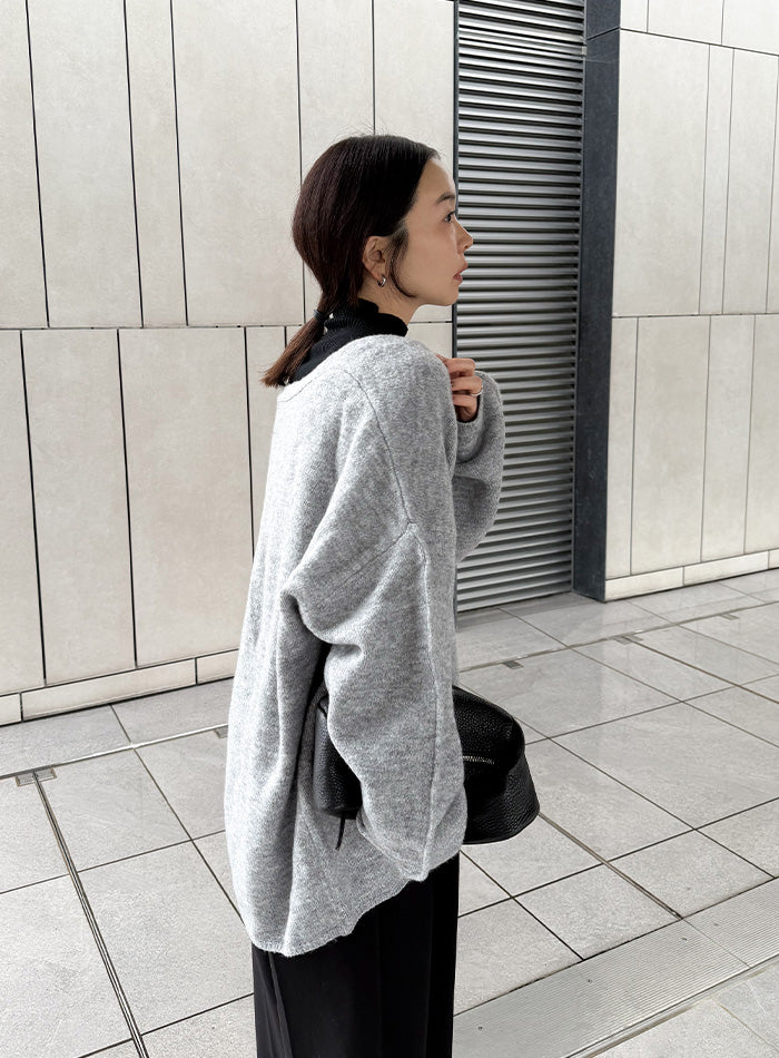 スリーブリンキングVネックカーディガン【by SON】