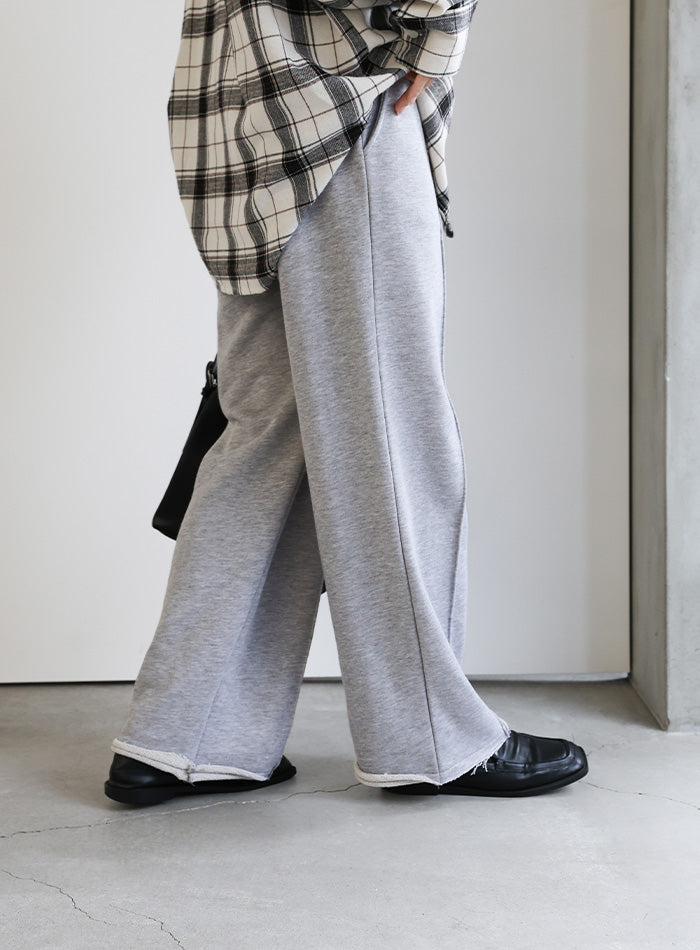 スウェットピンタックパンツ