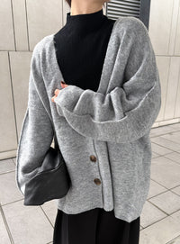 スリーブリンキングVネックカーディガン【by SON】