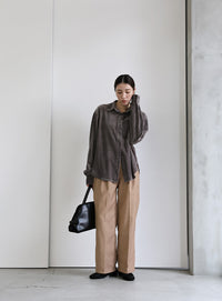 カットベロアシャツ