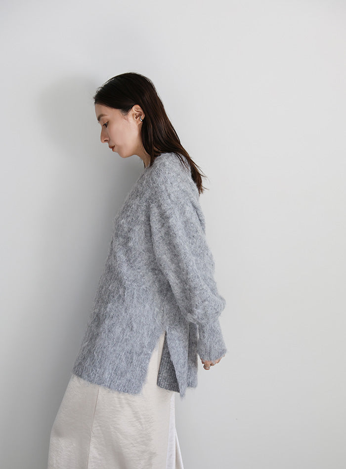 モヘアタッチ2WAYオーバーニット