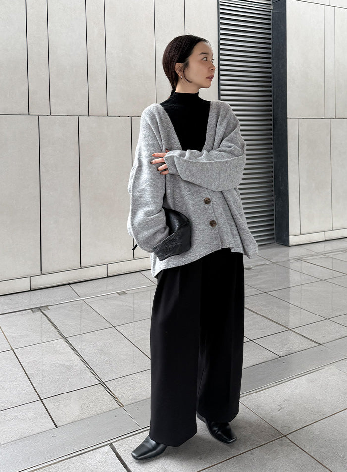 スリーブリンキングVネックカーディガン【by SON】