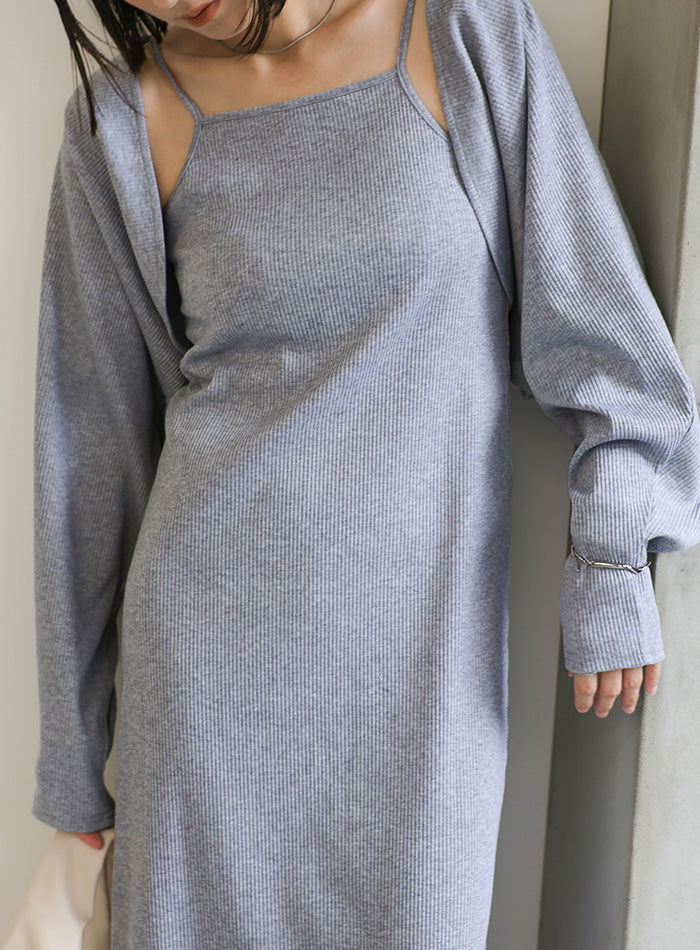 ボレロ＆キャミワンピースセットアップ【SALE】