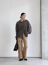 カットベロアシャツ