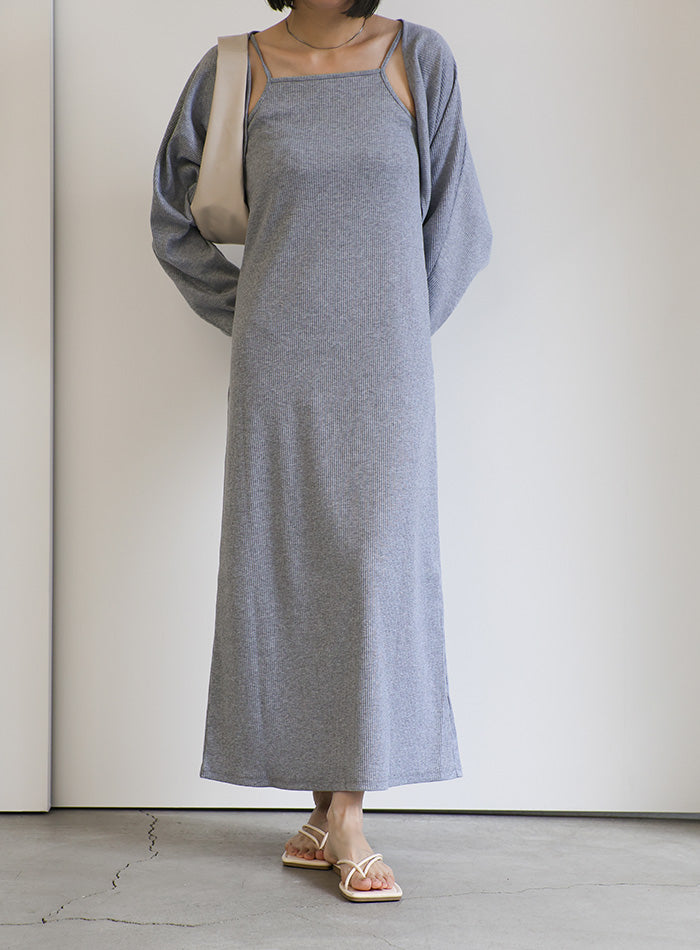 ボレロ＆キャミワンピースセットアップ【SALE】