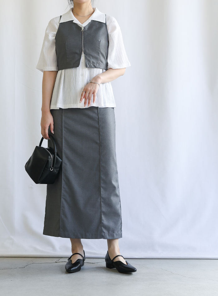 セレモニー】ピンタックIラインスカート【SALE】 – SELECT MOCA