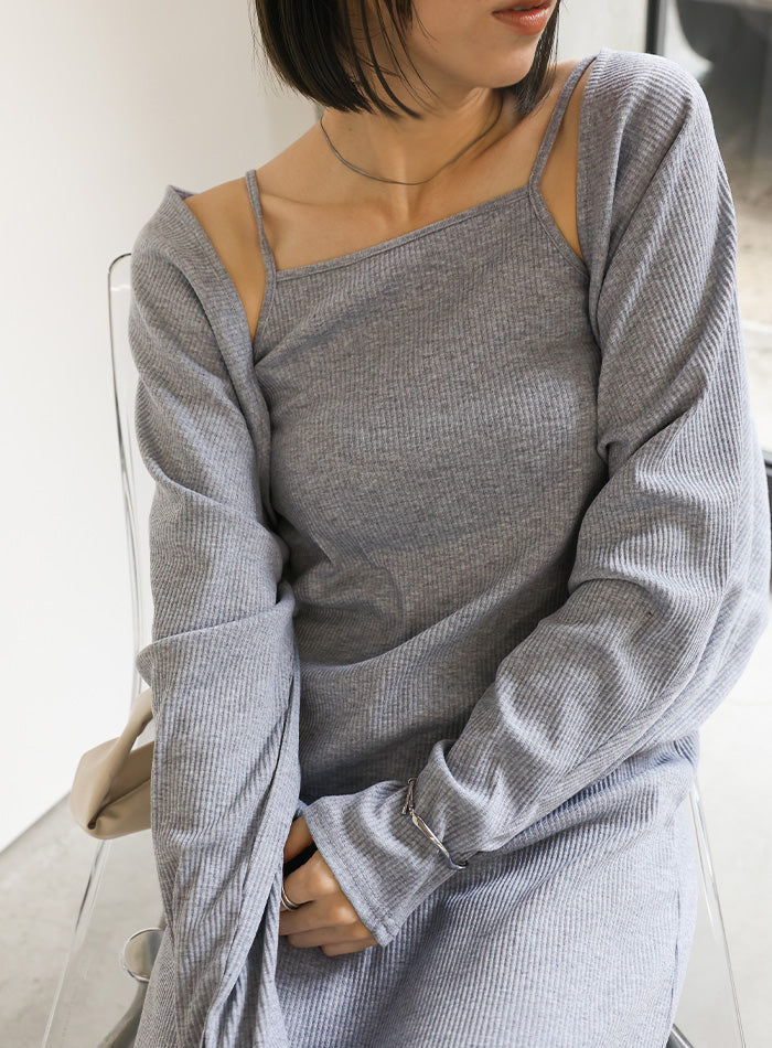 ボレロ＆キャミワンピースセットアップ【SALE】