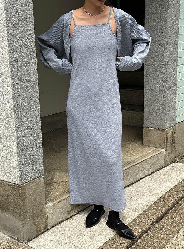 ボレロ＆キャミワンピースセットアップ【SALE】