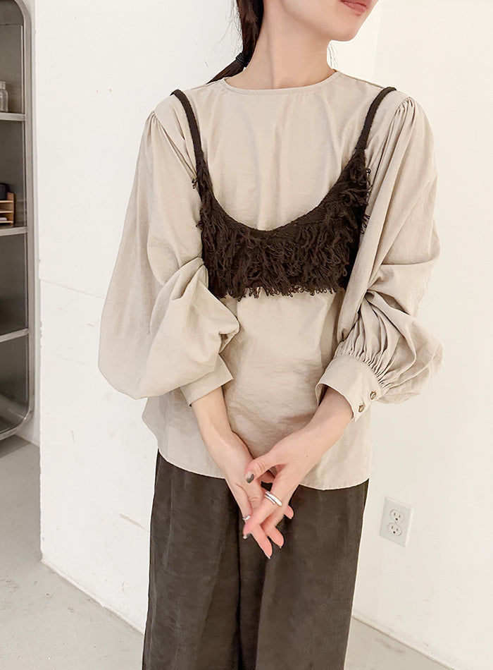 【サイズ展開あり】ボリュームスリーブブラウス【by SON】