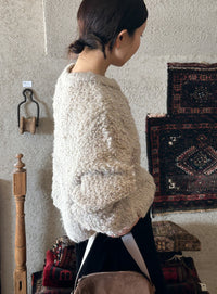 ループヤーンニットショートカーディガン【by SON】