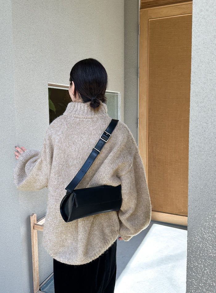 ローゲージハイネックオーバーボリュームスリーブニット【by SON】