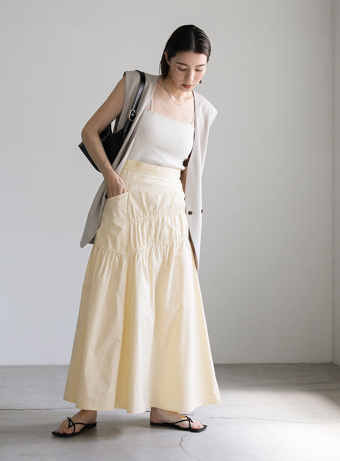 ランダムギャザーフレアスカート – SELECT MOCA