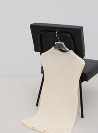 ハイネックシアーノースリーブロングニット【by SON】